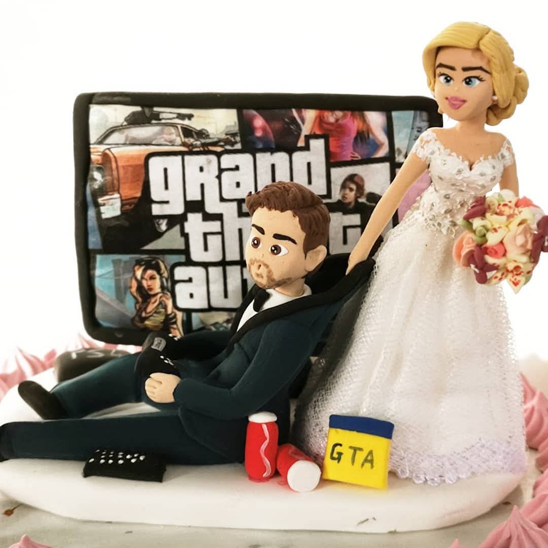Topper nunta gamer