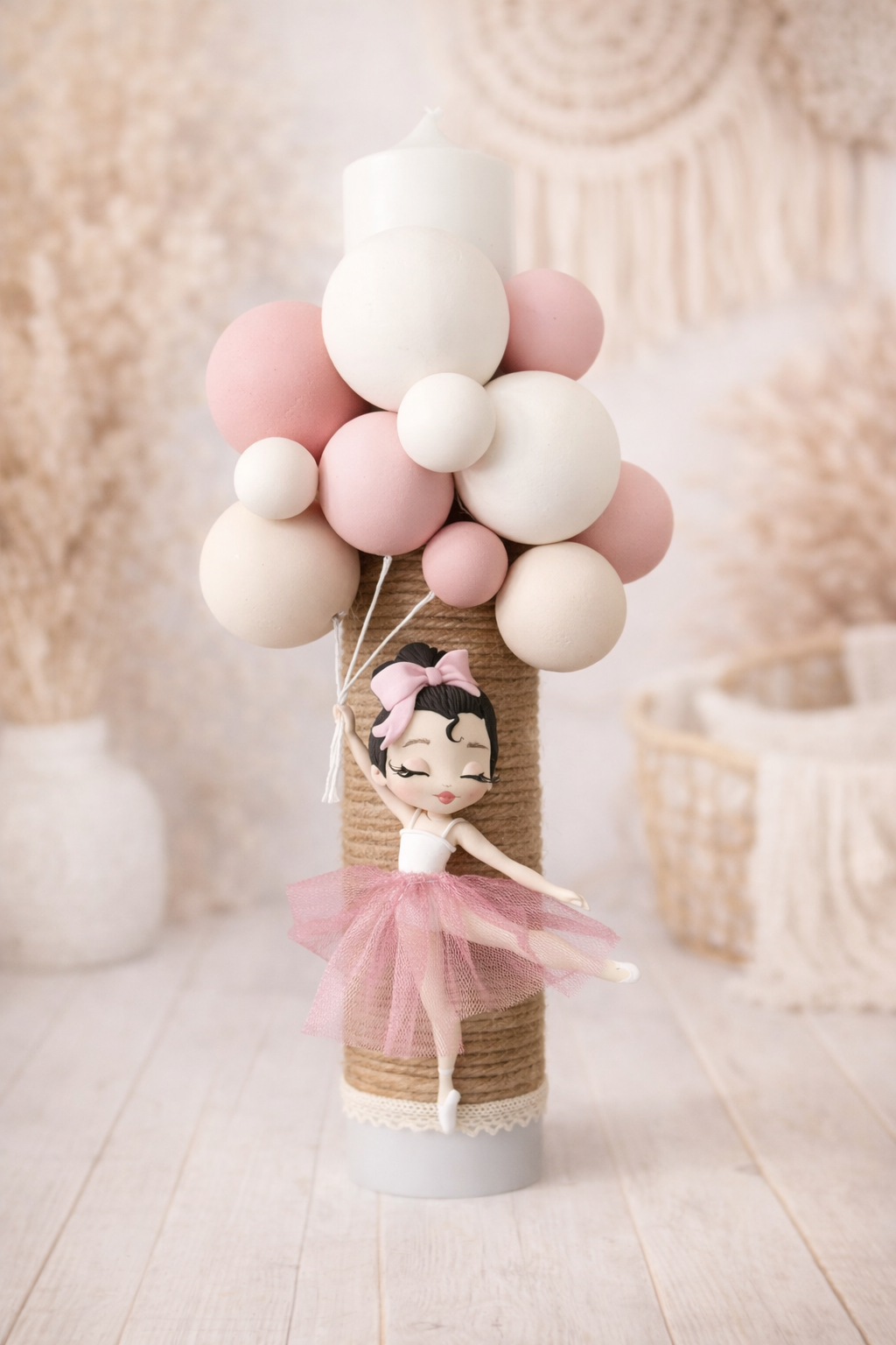 Lumanare botez balerina